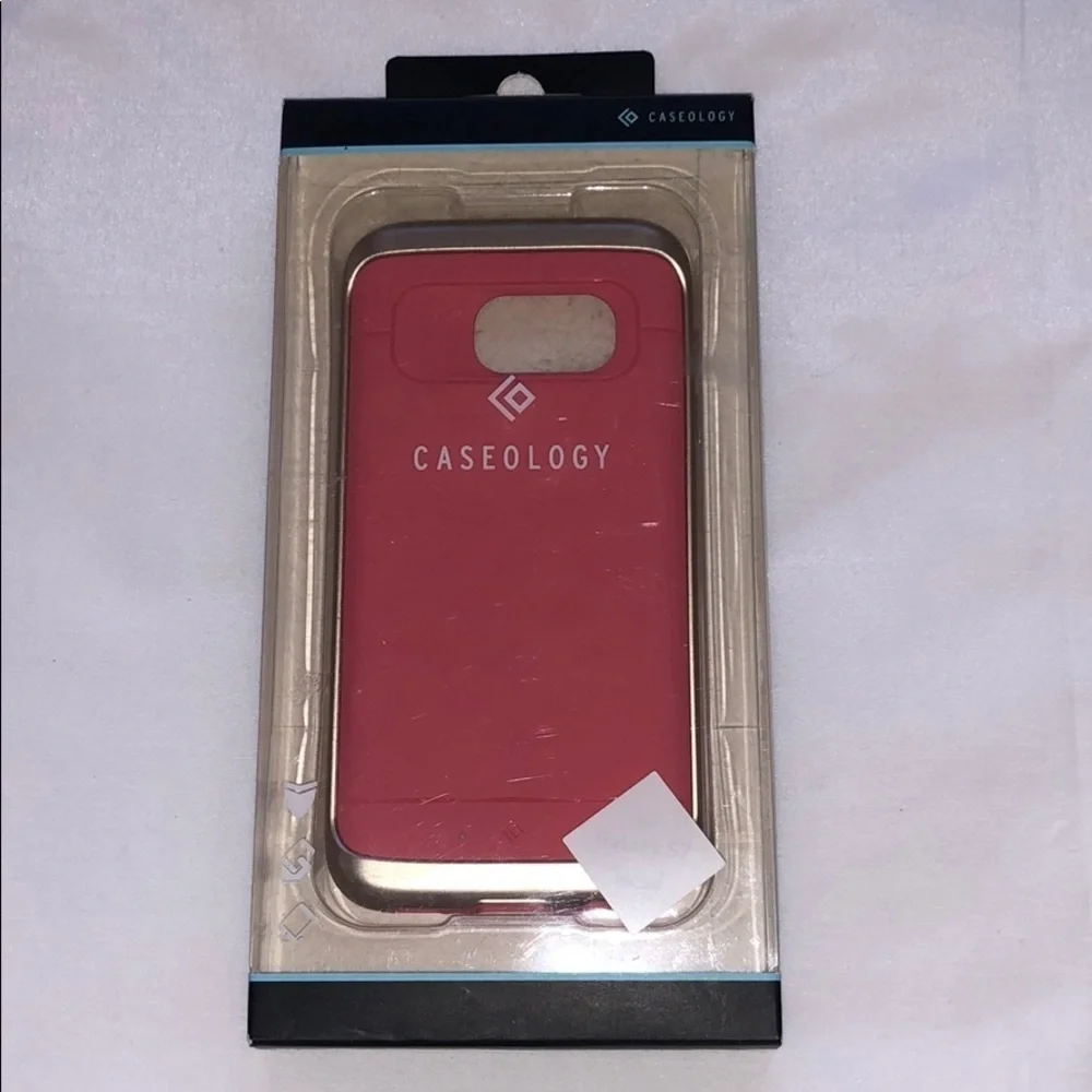 Samsung Galaxy S7 Pink/Gold Cell Phone Case
